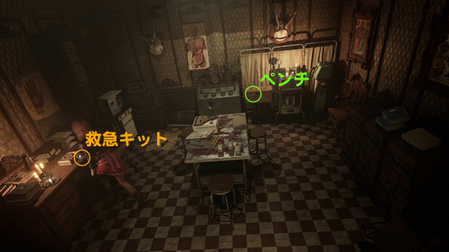 救急キットとペンチ