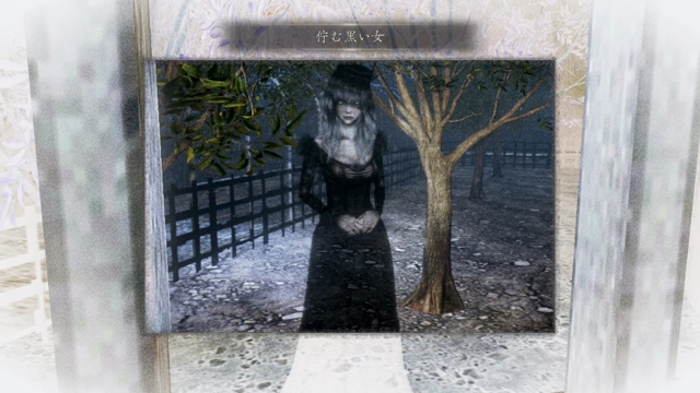 浮遊霊「佇む黒い女」